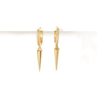 LONG PENDULUM HUGGIES - ARETES - Malandra Jewelry - AA971
