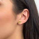 MID BUTTERFLY STUDS - ARETES - Malandra Jewelry - VCA184