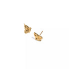 MID BUTTERFLY STUDS - ARETES - Malandra Jewelry - VCA184