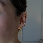 MILANO CLIP PAVE EARRINGS - ARETES - Malandra Jewelry - EA6293