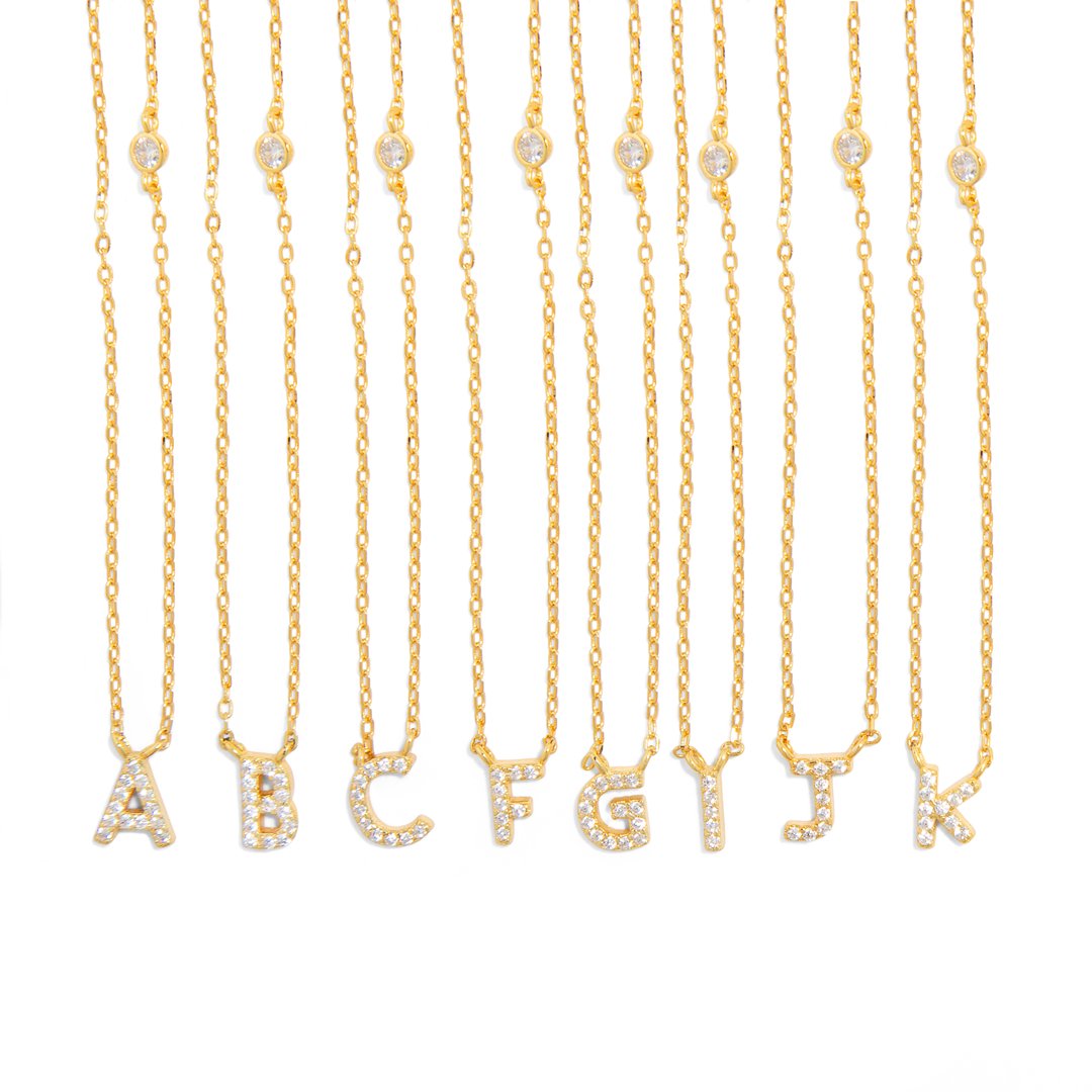 MILANO LETTER NECKLACE - COLLARES - Malandra Jewelry - EAWC24.A-AAE029-3