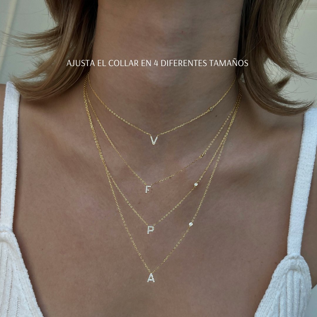 MILANO LETTER NECKLACE - COLLARES - Malandra Jewelry - EAWC24.A-AAE029-3