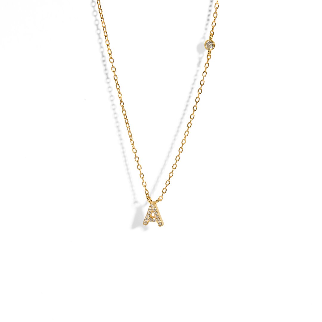 MILANO LETTER NECKLACE - COLLARES - Malandra Jewelry - EAWC24.A