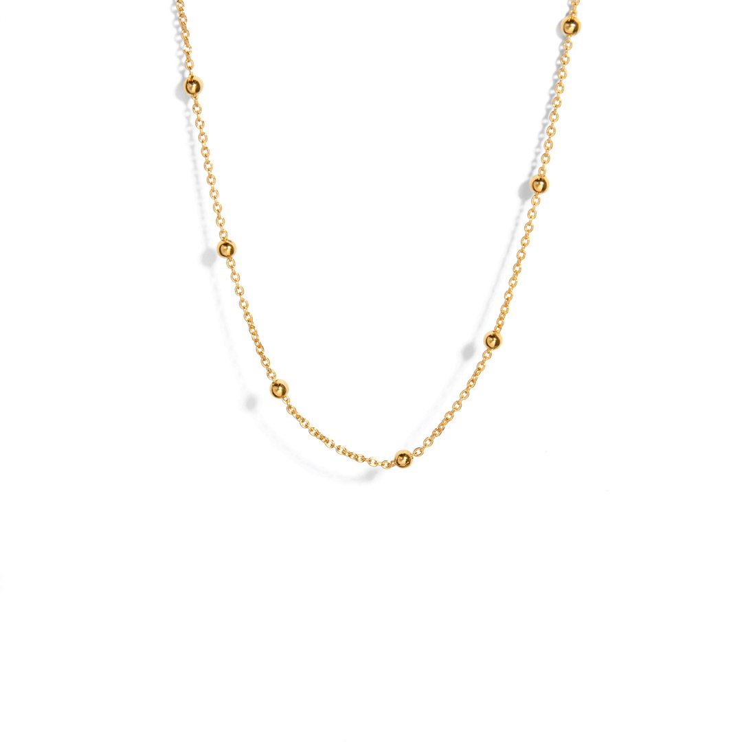 MINI BULLES GOLDEN NECKLACE - COLLARES - Malandra Jewelry - TC1363