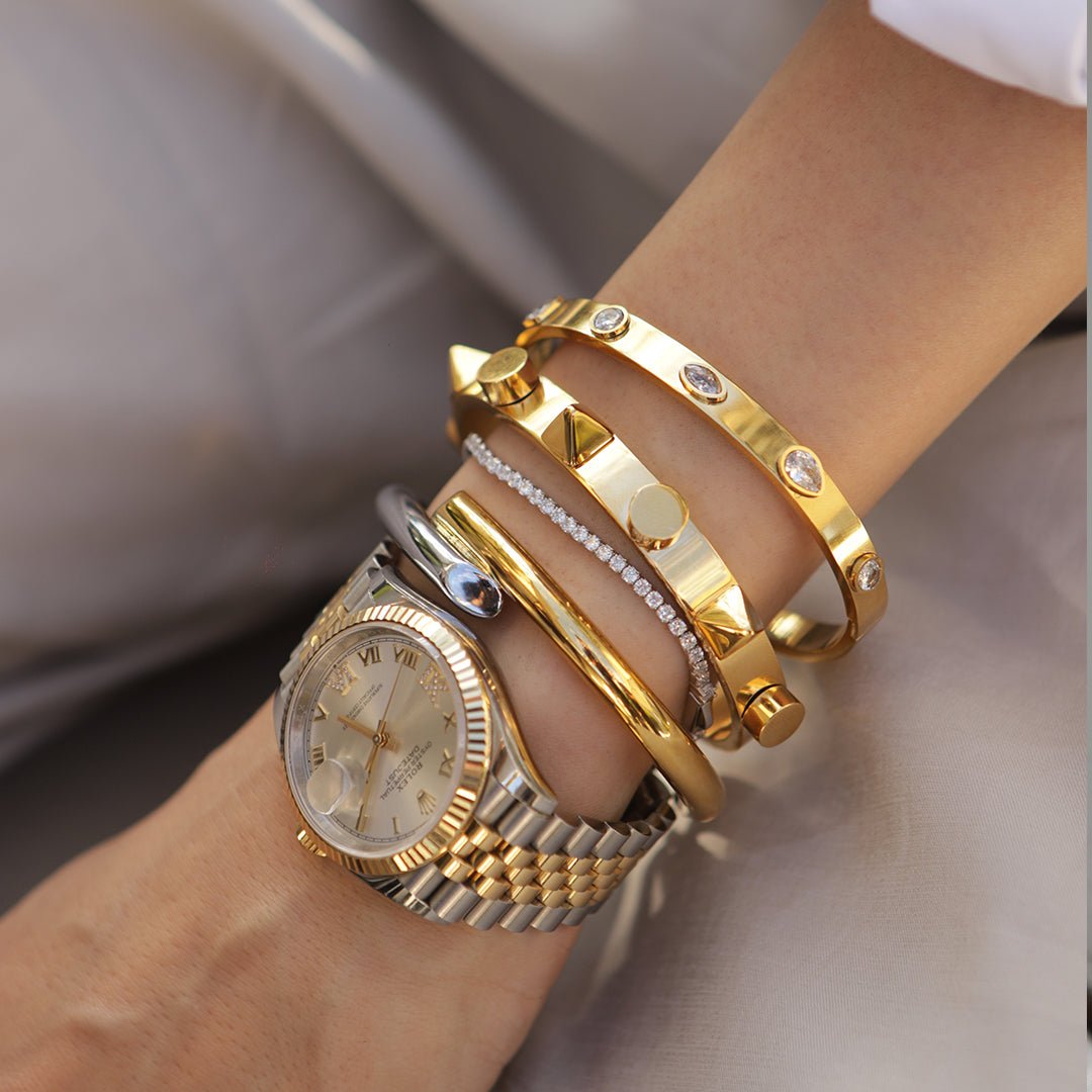 MIX & MATCH BOLD CUFF - BRAZALETES - Malandra Jewelry - EVFP5