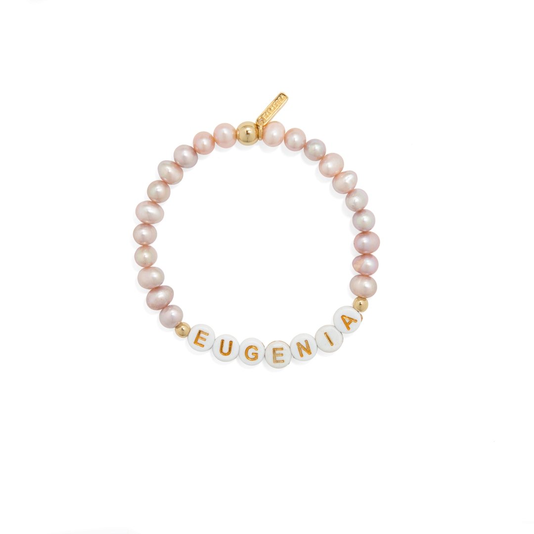 PINK PEARL CUSTOM BRACELET - PULSERAS PERSONALIZADAS - Malandra Jewelry - TP1105.1
