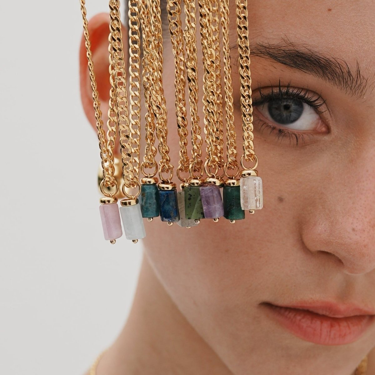 PINK QUARTZ AURA NECKLACE - COLLARES - Malandra Jewelry - TC1180