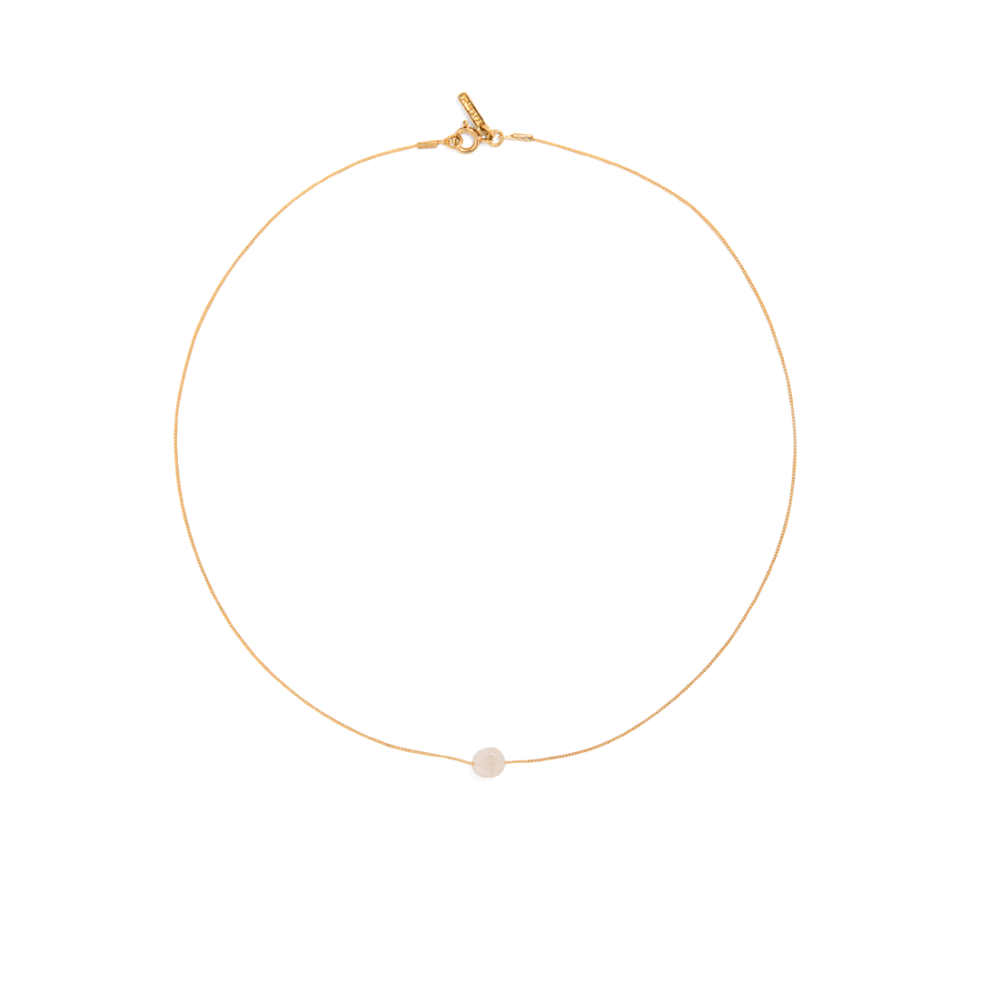 PINK QUARTZ GRATITUDE NECKLACE - COLLARES - Malandra Jewelry - TC1003