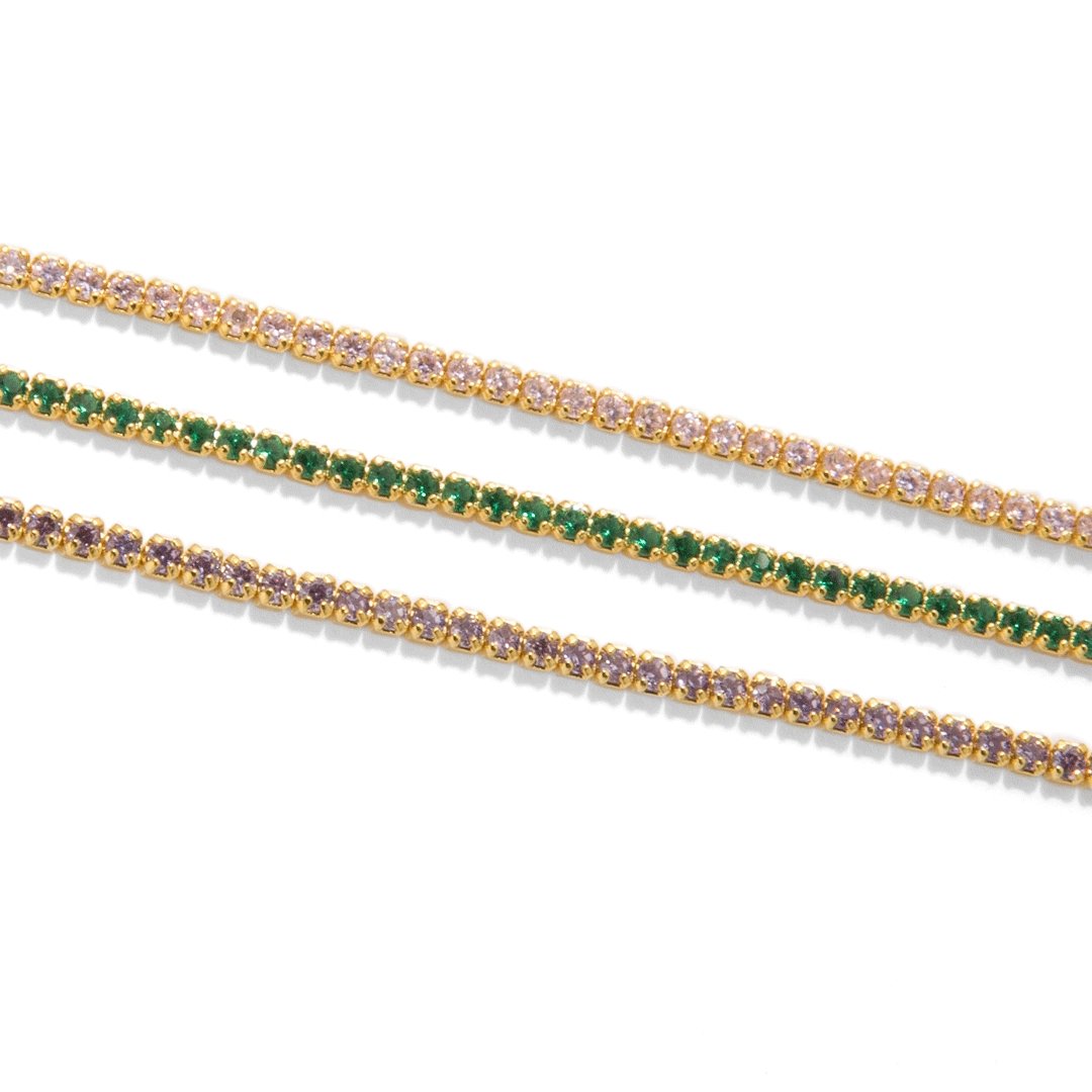 PINK TENNIS BRACELET - BRAZALETES - Malandra Jewelry - EP5924.R