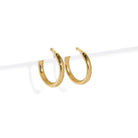 PLAIN BOLD SMALL HUGGIES - ARETES - Malandra Jewelry - TA764