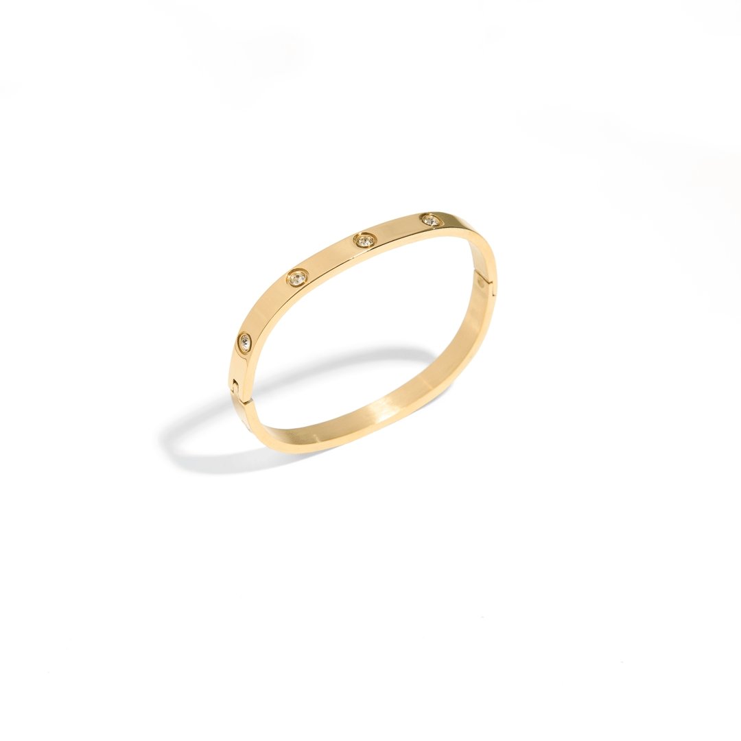 ROUND SPARK GOLDEN BRACELET - BRAZALETES - Malandra Jewelry - EP6041