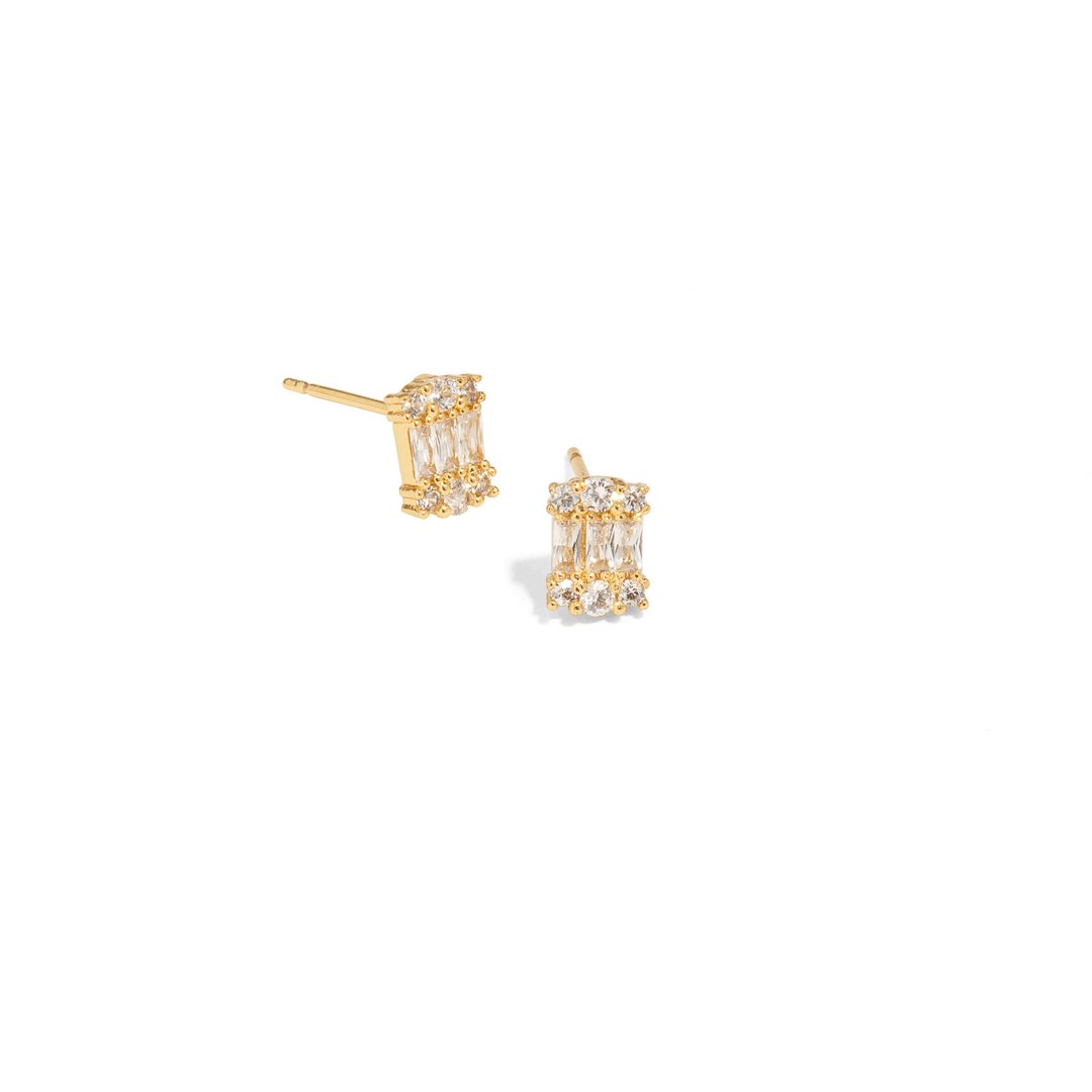 ROYAL SPARK STUDS - ARETES - Malandra Jewelry - AA1278