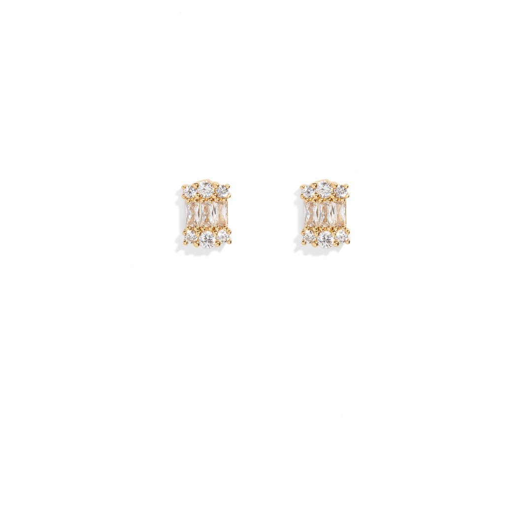 ROYAL SPARK STUDS - ARETES - Malandra Jewelry - AA1278