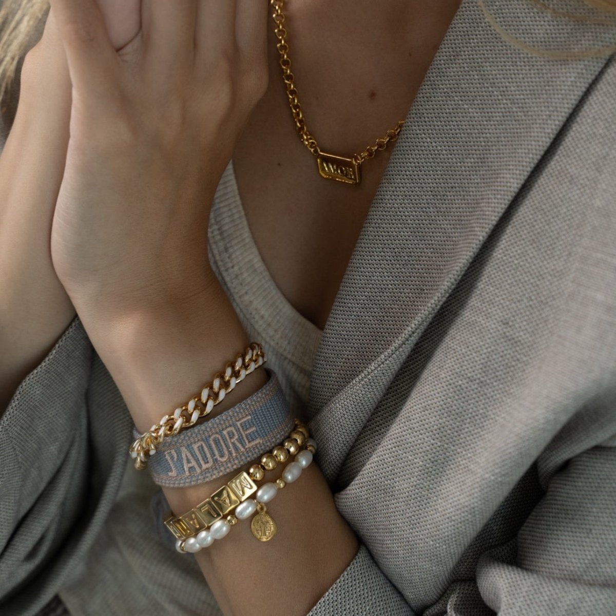 SAN BENITO PEARL BRACELET - BRAZALETES - Malandra Jewelry - TP346