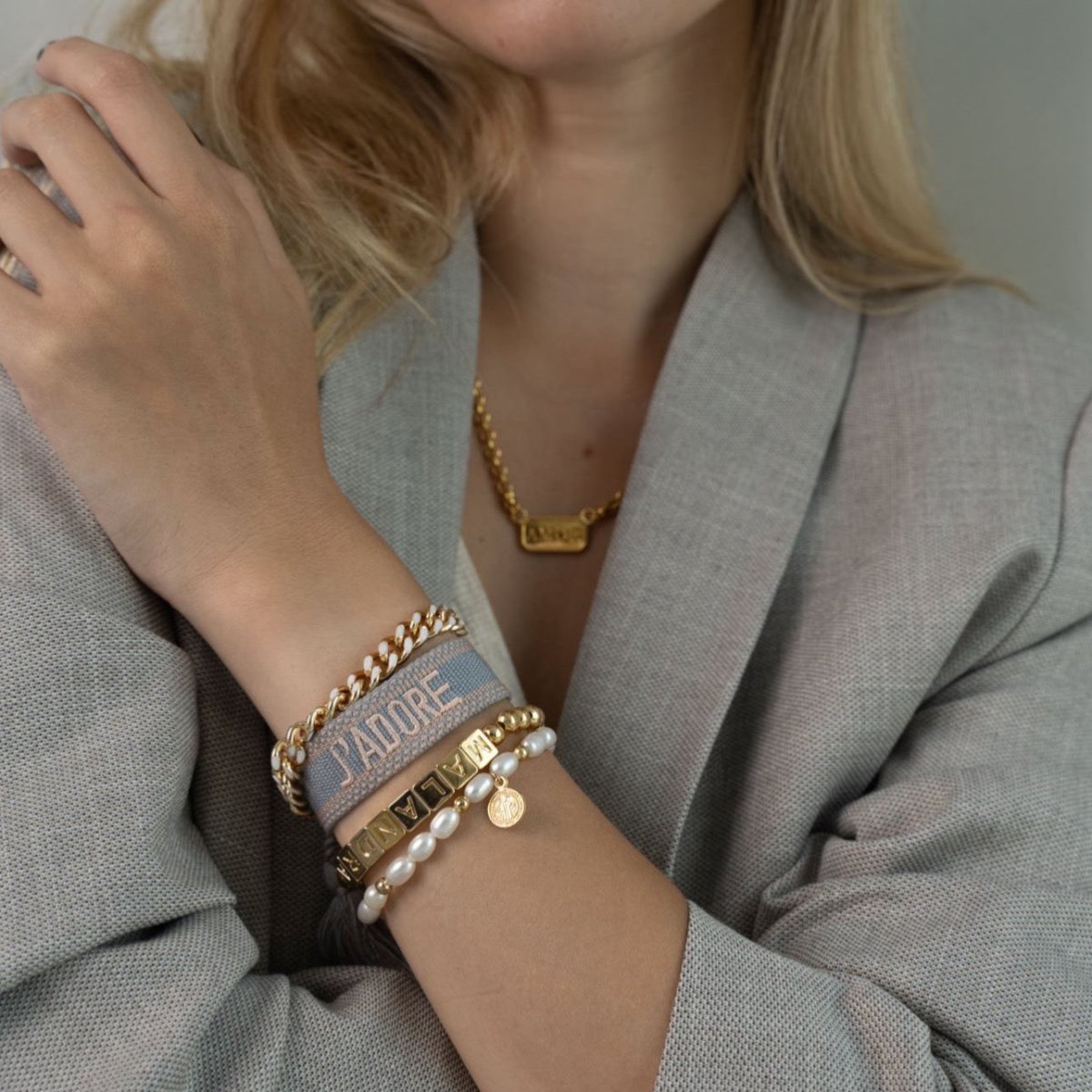 SAN BENITO PEARL BRACELET - BRAZALETES - Malandra Jewelry - TP346