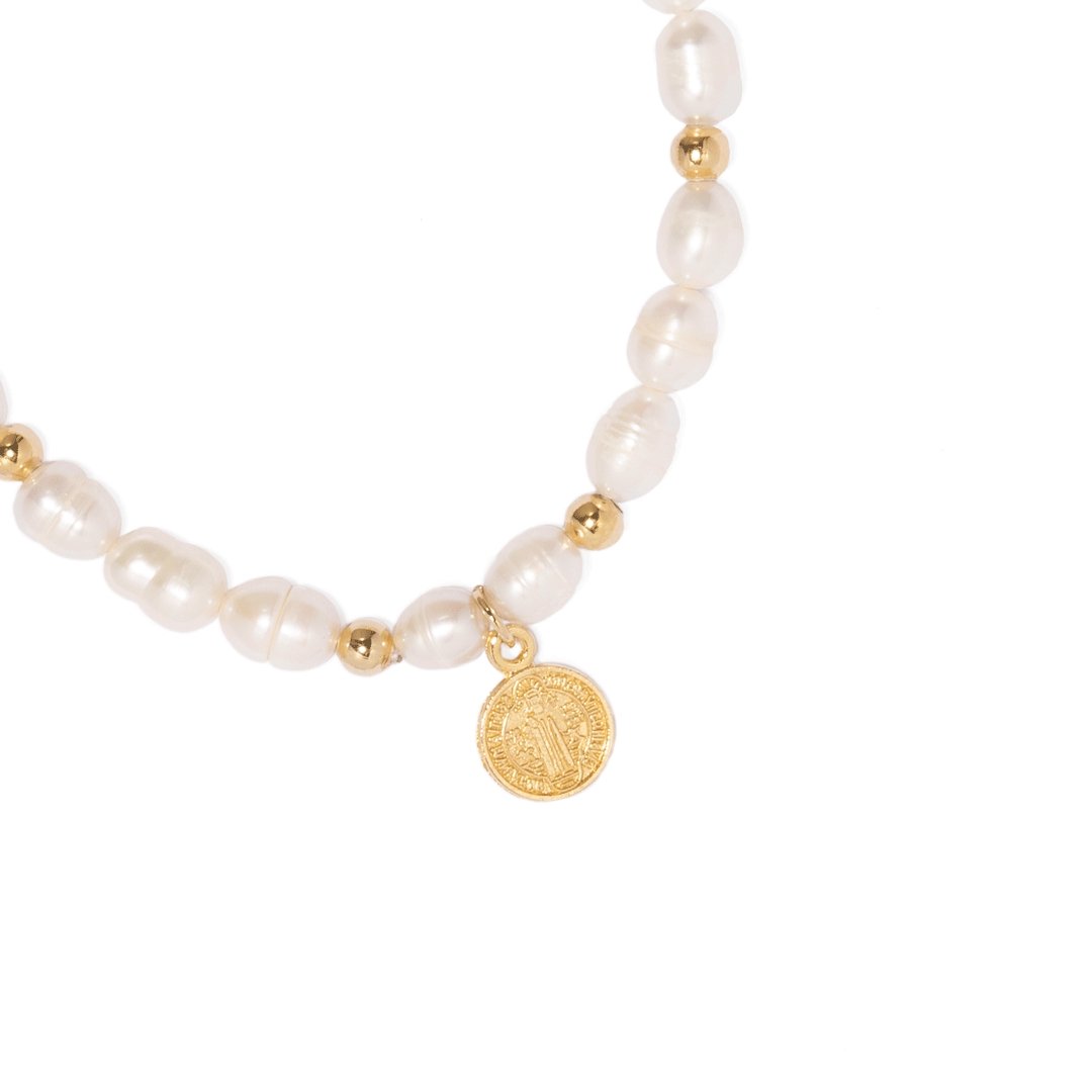 SAN BENITO PEARL BRACELET - BRAZALETES - Malandra Jewelry - TP346