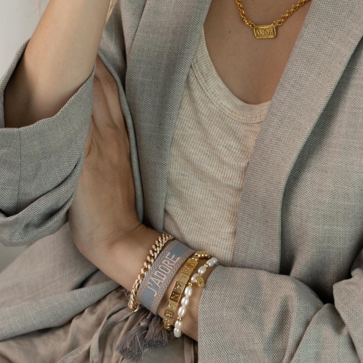 SAN BENITO PEARL BRACELET - BRAZALETES - Malandra Jewelry - TP346