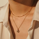 SAN BENITO PEARL CHARM NECKLACE - COLLARES - Malandra Jewelry - TC1081