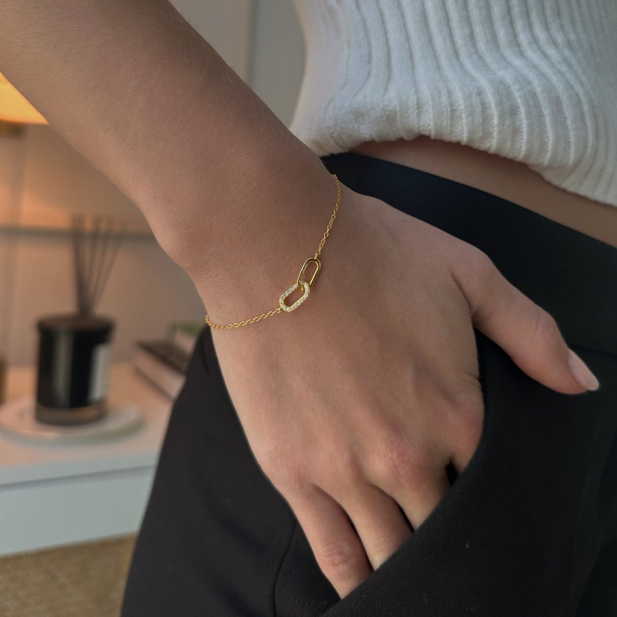 SERENA LINKS BRACELET - PULSERAS - Malandra Jewelry - ERP41-60601751343C