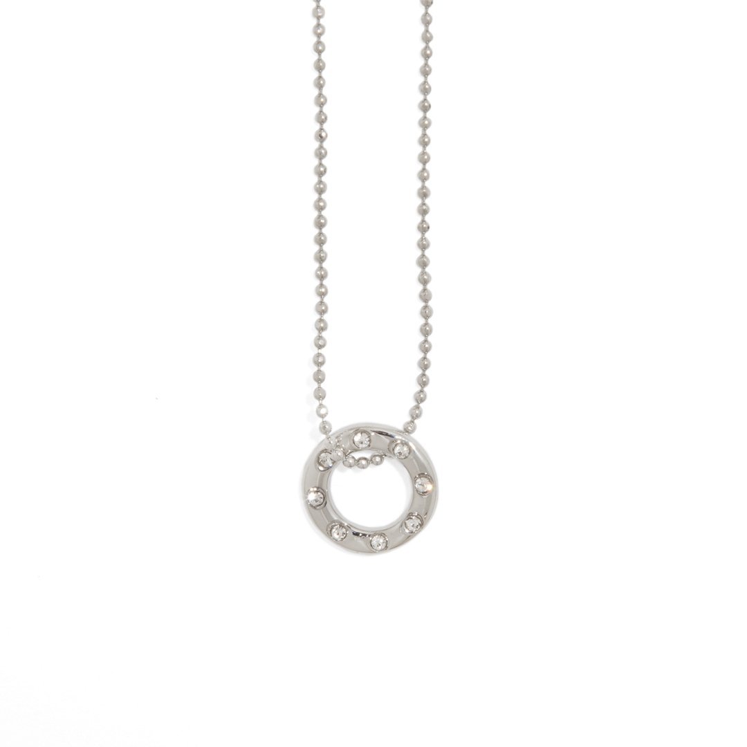 SILVER NECKLACE 45cm - BP - Malandra Jewelry - ICC289.P