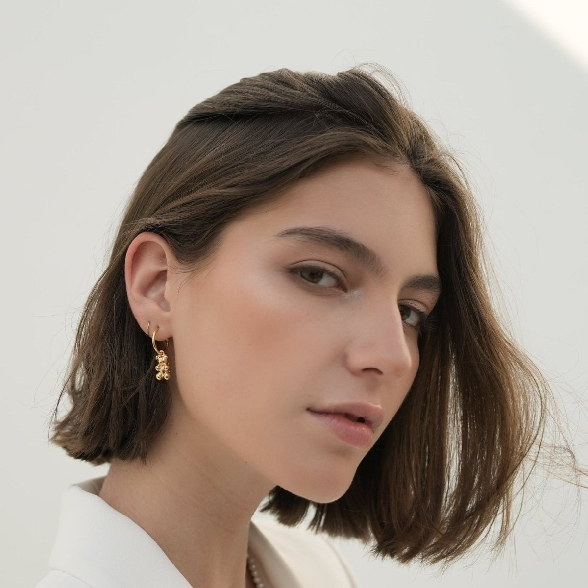 SINGLE PLAIN BOLD PIERCING - ARETES - Malandra Jewelry - TA763