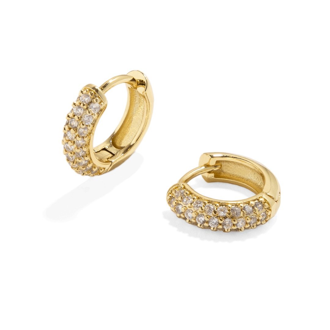 SPARK BOLD HUGGIES - ARETES - Malandra Jewelry - AA1062