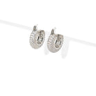 SPARK CHUNKY SILVER HOOPS - ARETES - Malandra Jewelry - EA6058.P