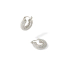 SPARK CHUNKY SILVER HOOPS - ARETES - Malandra Jewelry - EA6058.P