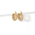 SPARK CHUNKY SMALL HOOPS - ARETES - Malandra Jewelry - EA6058