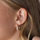 SPARK CHUNKY SMALL HOOPS - ARETES - Malandra Jewelry - EA6058