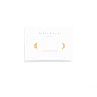 SPARK CROISSANT STUDS - ARETES - Malandra Jewelry -