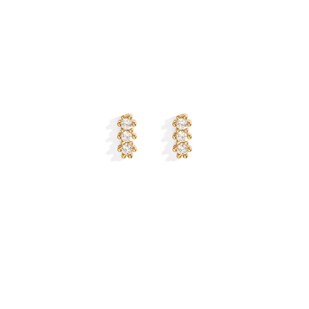 SPARK ESSENTIAL LINE STUDS - ARETES - Malandra Jewelry - AA1279