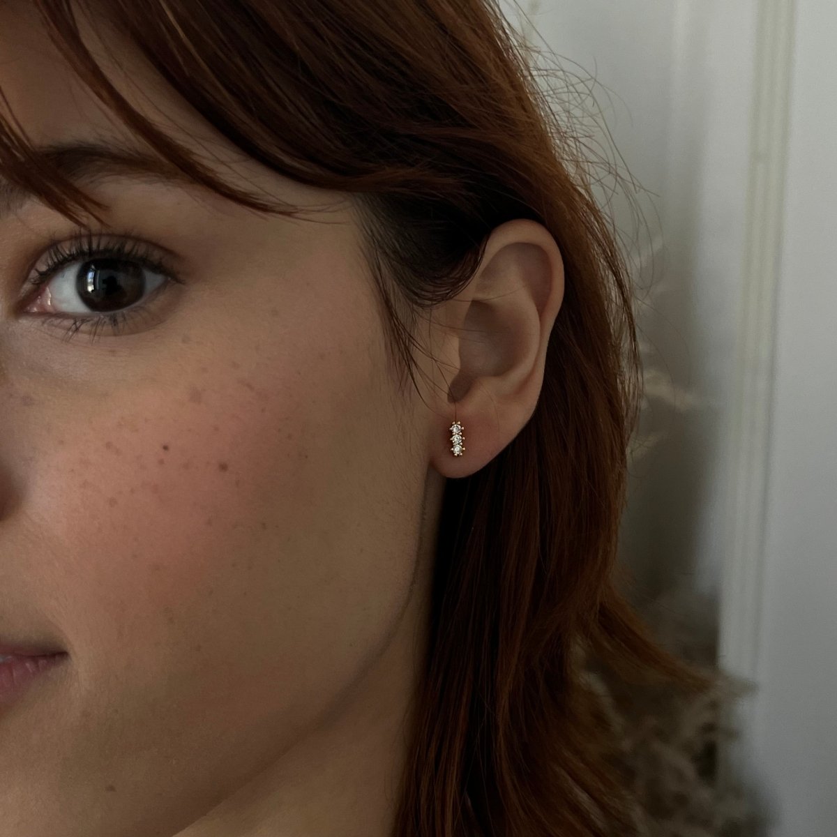 SPARK ESSENTIAL LINE STUDS - ARETES - Malandra Jewelry - AA1279