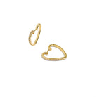 SPARK HEART HOOPS - COLLARES - Malandra Jewelry - EA6539