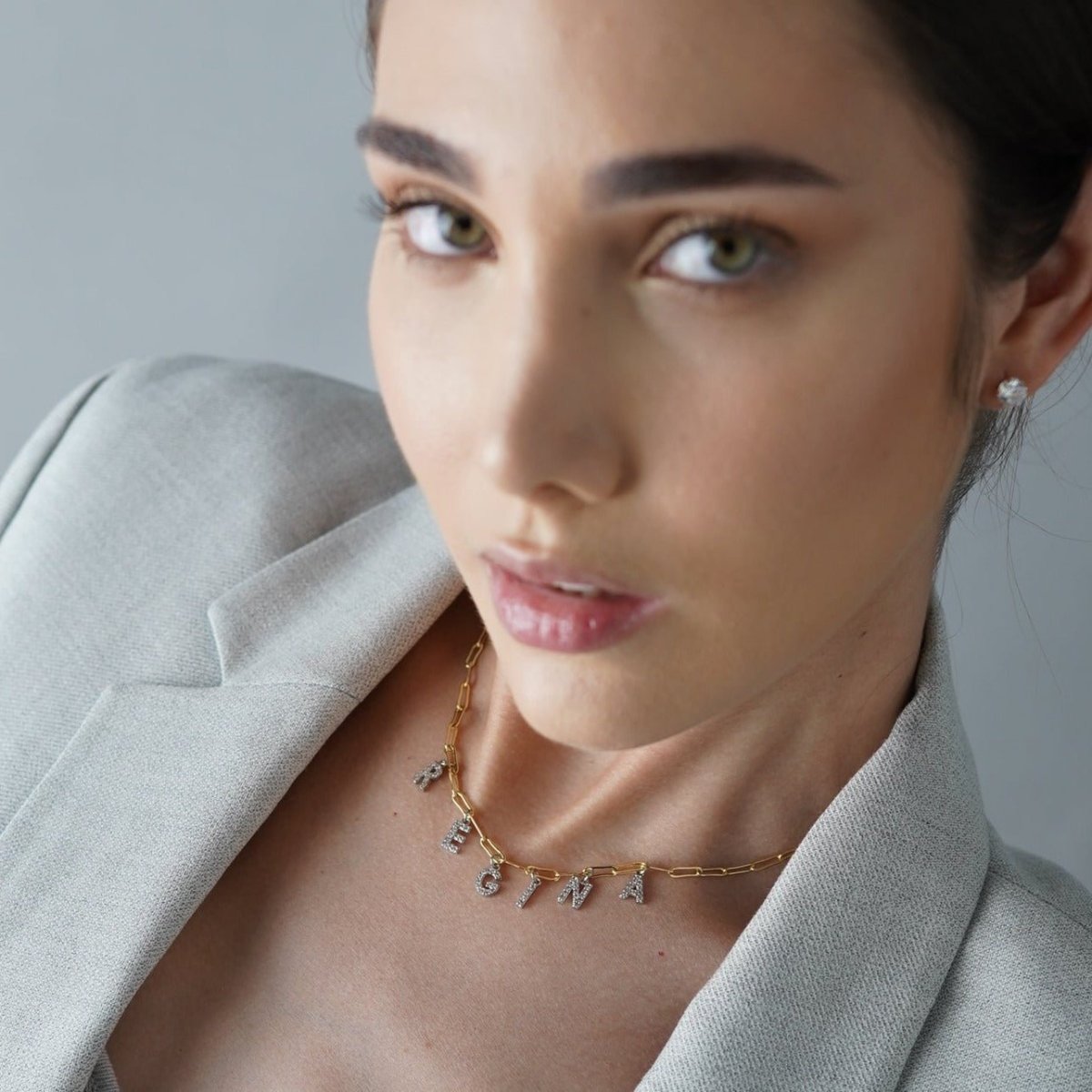 SPARK NAME CLIP NECKLACE - COLLARES PERSONALIZADOS - Malandra Jewelry - TC323.1