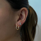 SPARK RECTANGLE STUDS - ARETES - Malandra Jewelry - AA1287-M28205