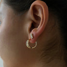 SPARK RECTANGLE STUDS - ARETES - Malandra Jewelry - AA1287-M28205