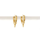SPARK SPIKE HUGGIES - ARETES - Malandra Jewelry - AA975
