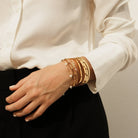 SQUARED GOLDEN BRACELET - BRAZALETES - Malandra Jewelry - EP6078