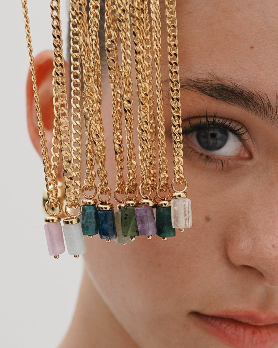 SUNSTONE AURA NECKLACE - COLLARES - Malandra Jewelry - TC1176