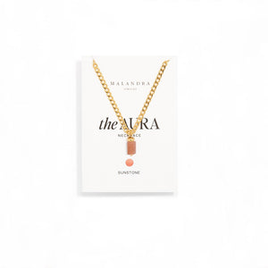 SUNSTONE AURA NECKLACE - COLLARES - Malandra Jewelry - TC1176