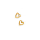 SWEET HEART STUDS - ARETES - Malandra Jewelry - VCA136