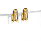 THE LINK CURVE EARRINGS - ARETES - Malandra Jewelry - ICA435