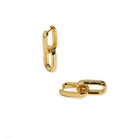 THE LINK DUAL HUGGIES - ARETES - Malandra Jewelry - ICA410