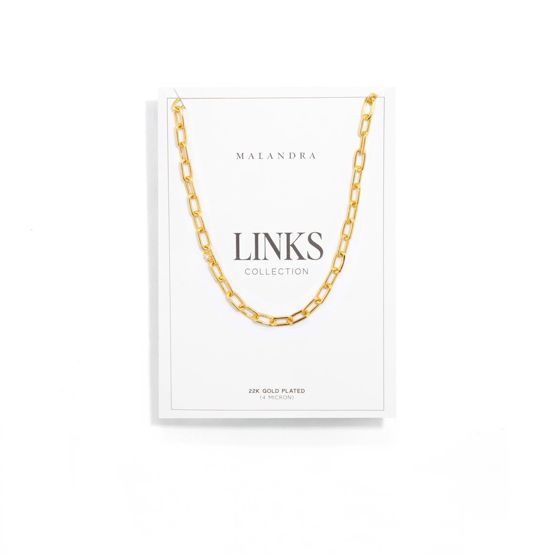 THE LINK MEDIUM NECKLACE - COLLARES - Malandra Jewelry - ICC412