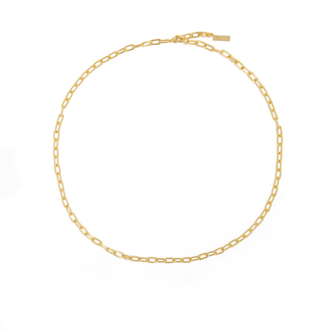 THE LINK MEDIUM NECKLACE - COLLARES - Malandra Jewelry - ICC412