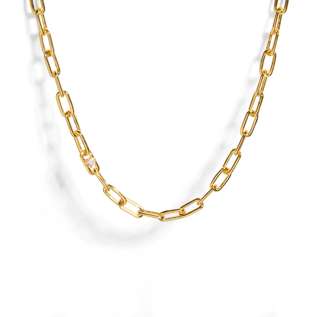 THE LINK MEDIUM NECKLACE - COLLARES - Malandra Jewelry - ICC412