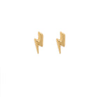 THUNDERBOLT GOLDEN STUDS - ARETES - Malandra Jewelry - VCA109