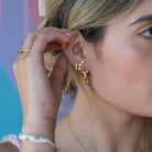 TRIPLE STAR EARRINGS - ARETES - Malandra Jewelry - VCA104