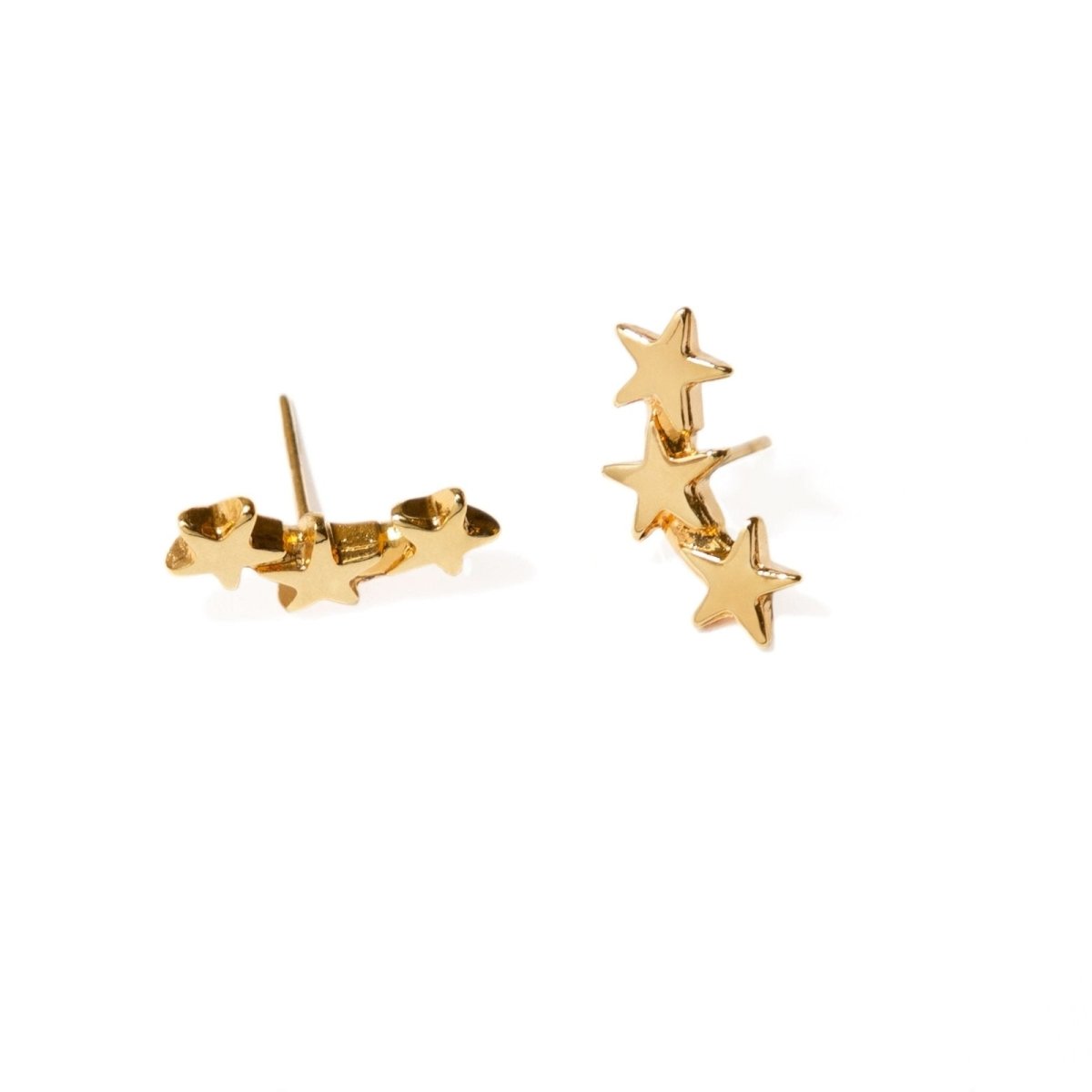 TRIPLE STAR EARRINGS - ARETES - Malandra Jewelry - VCA104